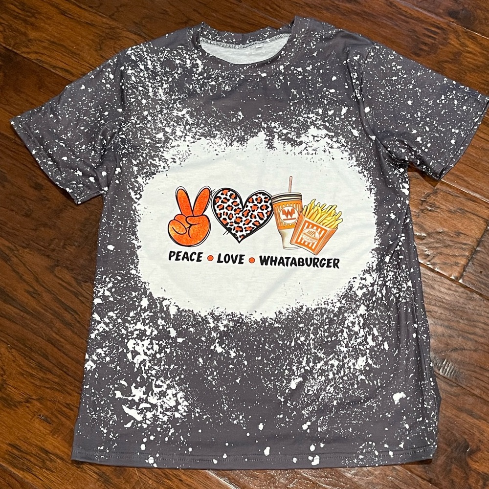 Faux Bleached Tee NWOT